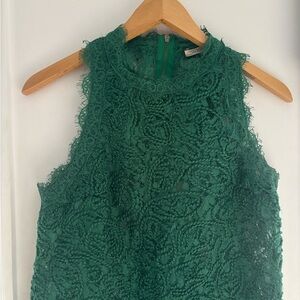 Zara Green Lace Blouse